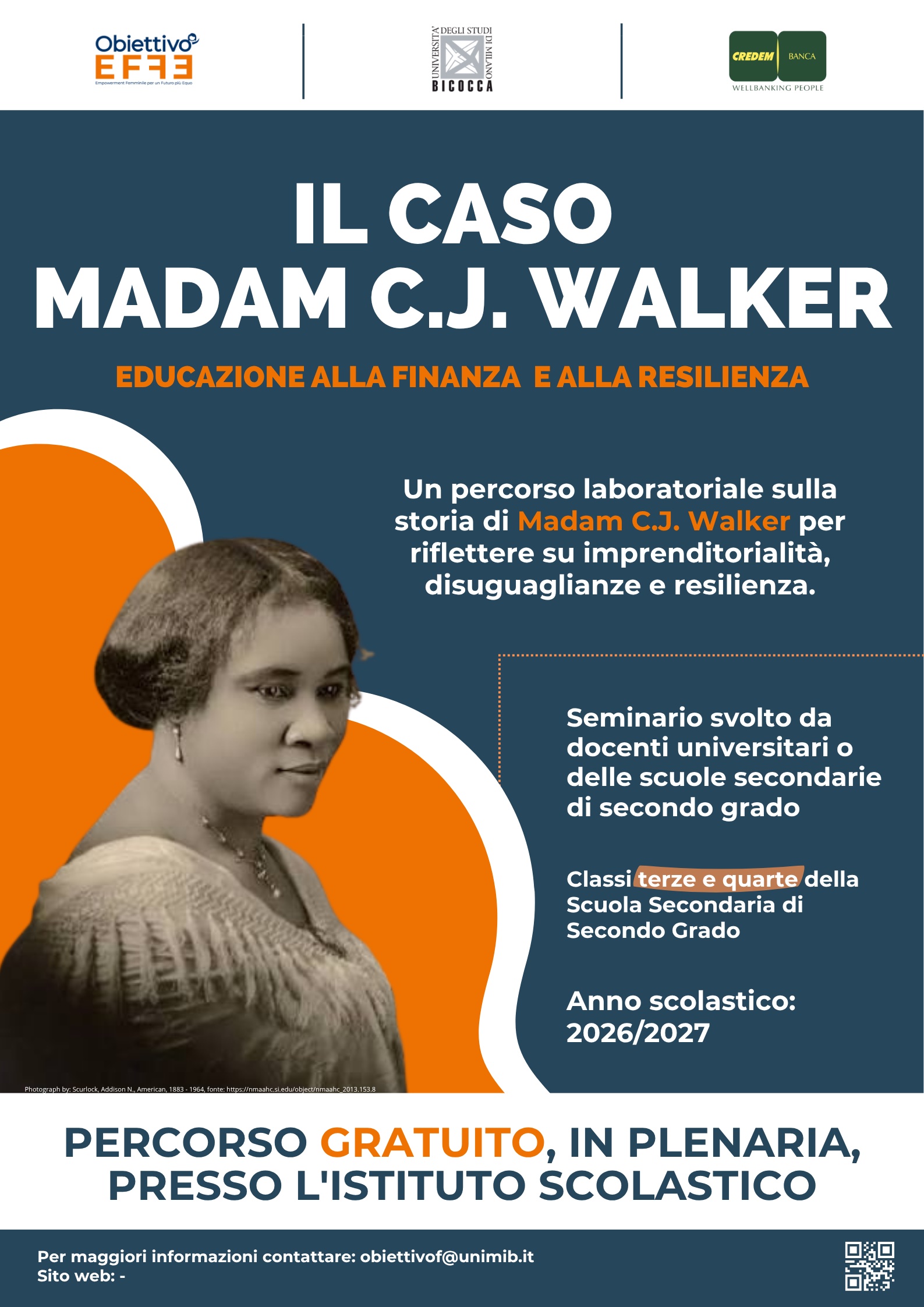 Seminari “Educazione alla finanza e alla cittadinanza: il caso Madam C.J. Walker”